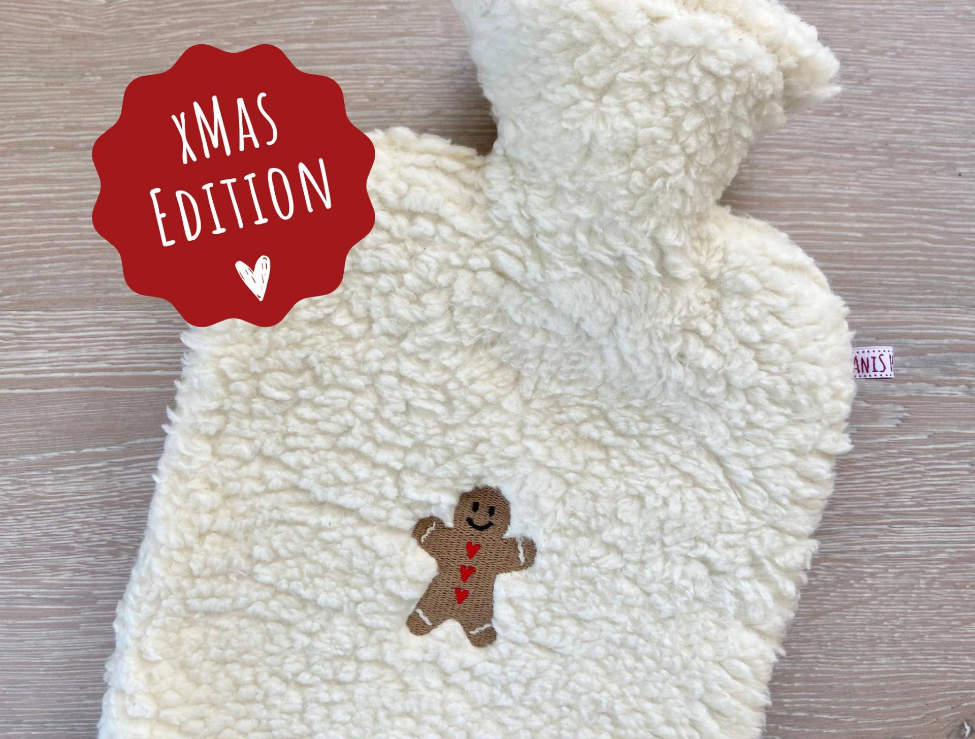 Wärmflasche Mit Bezug Aus Teddyplüsch, Lebkuchenmann, Kuschelig, Wärmflaschenhülle, Geschenk Für Frauen & Männer, Weihnachtsgeschenk, Xmas von Etsy - AniSHeadies