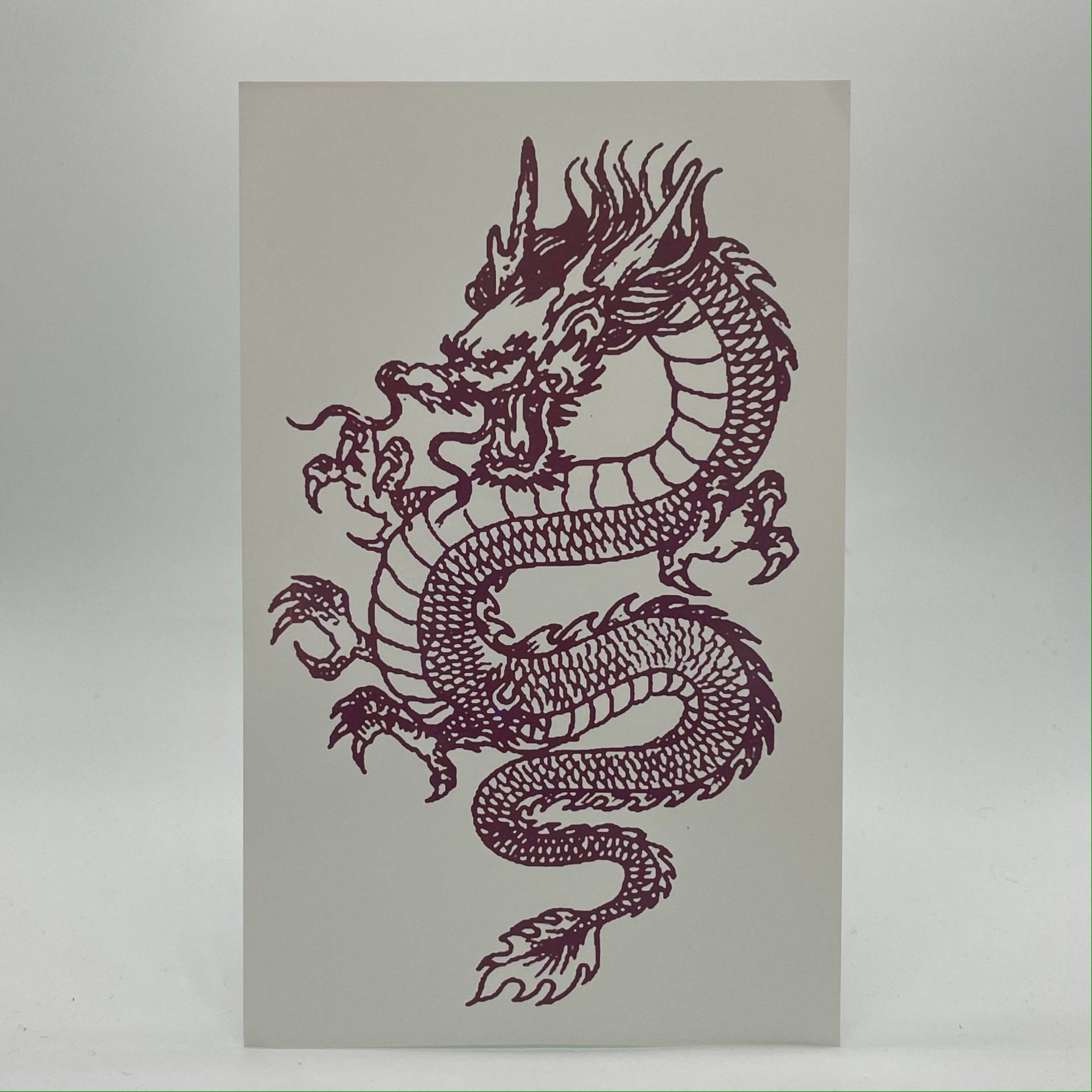 Asian Dragon Tattoo - Red Edition Asian Dragon Tattoo - Red Edition von Etsy - AniqshopDE
