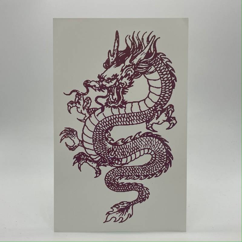 Asian Dragon Tattoo - Red Edition von Etsy - AniqshopDE