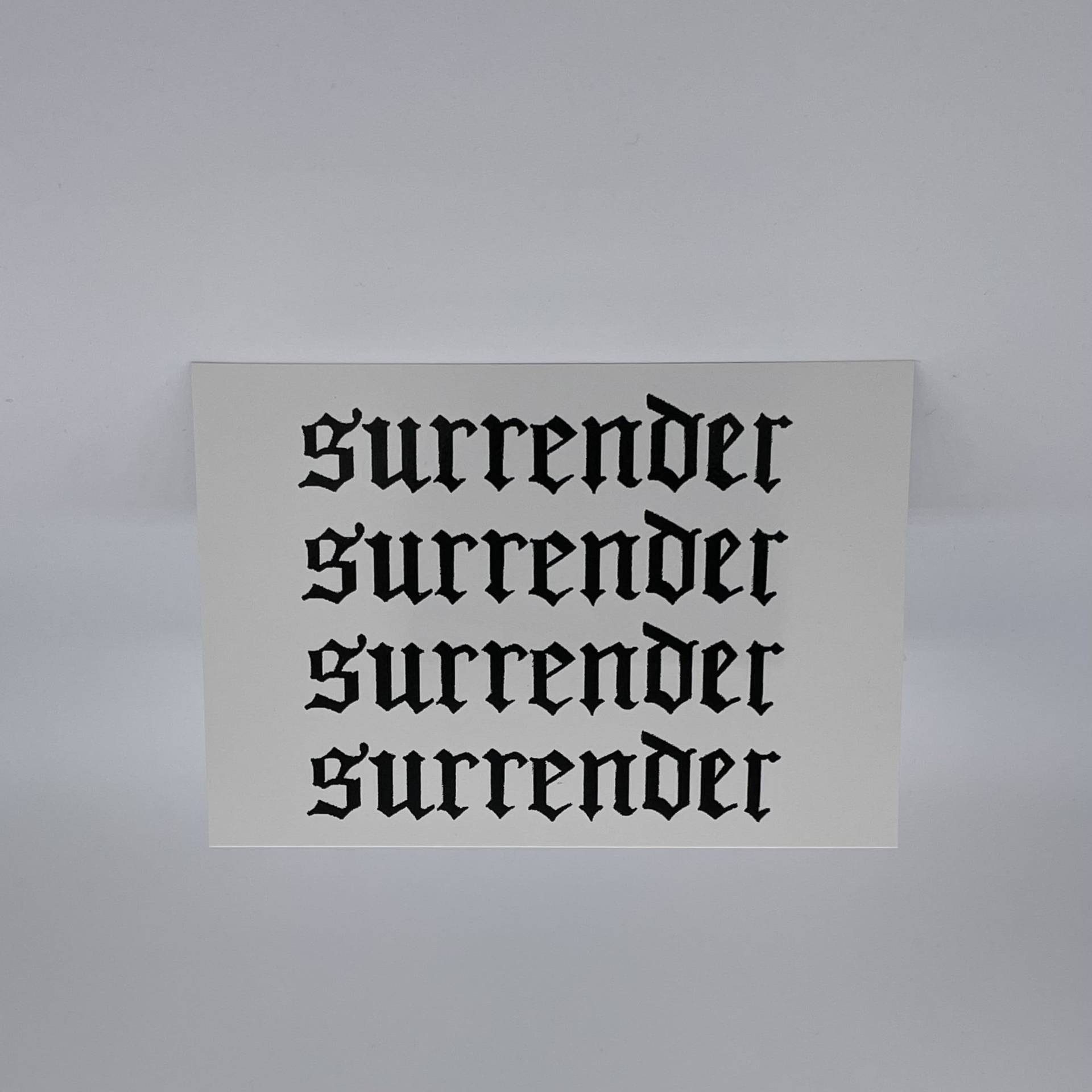 Surrender Surrender von Etsy - AniqshopDE