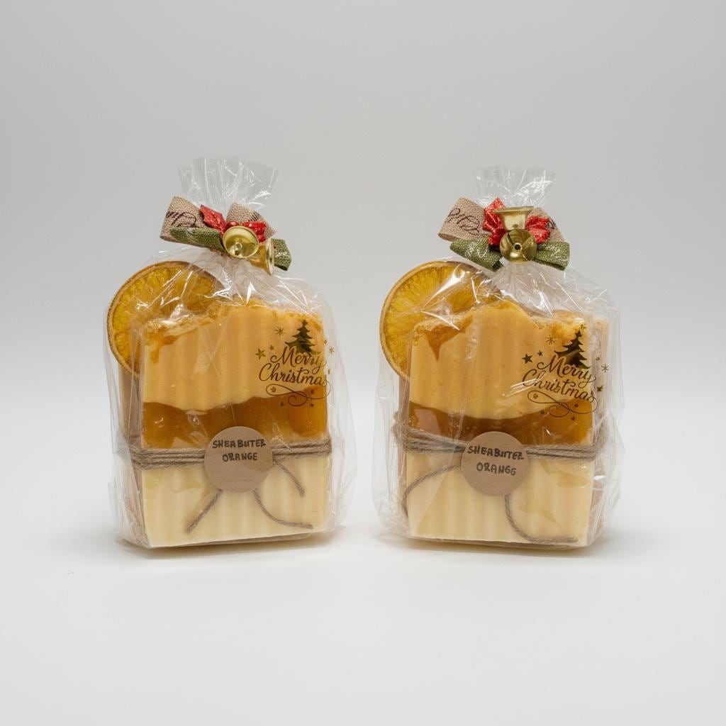 Weihnachtlich Verpacktes Orangen Seifen Set Mit Seifenablage Aus Bambus Und Duschsäckchen Weihnachtlich Verpacktes Orangen Seifen Set Mit Seifenablage Aus Bambus Und Duschsäckchen von Etsy - AnjasGeschenkeWelt