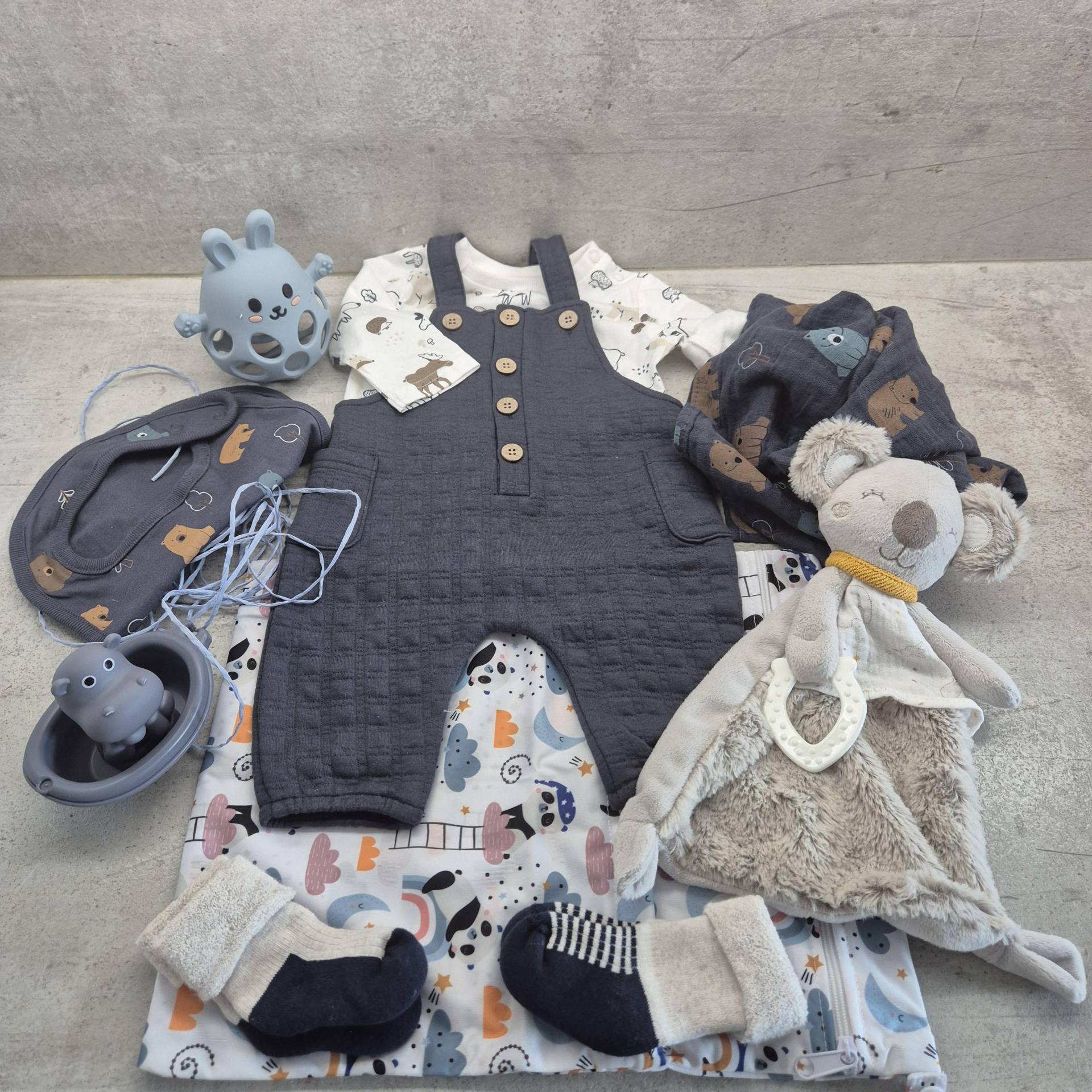 Geschenkbox Baby Blau Geschenkbox Baby Blau von Etsy - AnkePacktEin