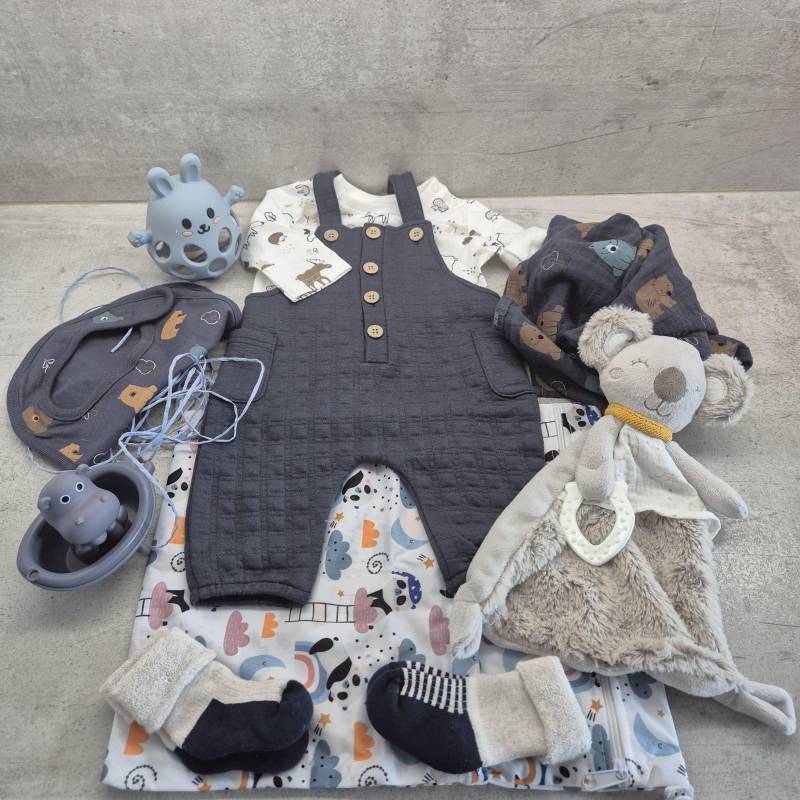 Geschenkbox Baby Blau von Etsy - AnkePacktEin