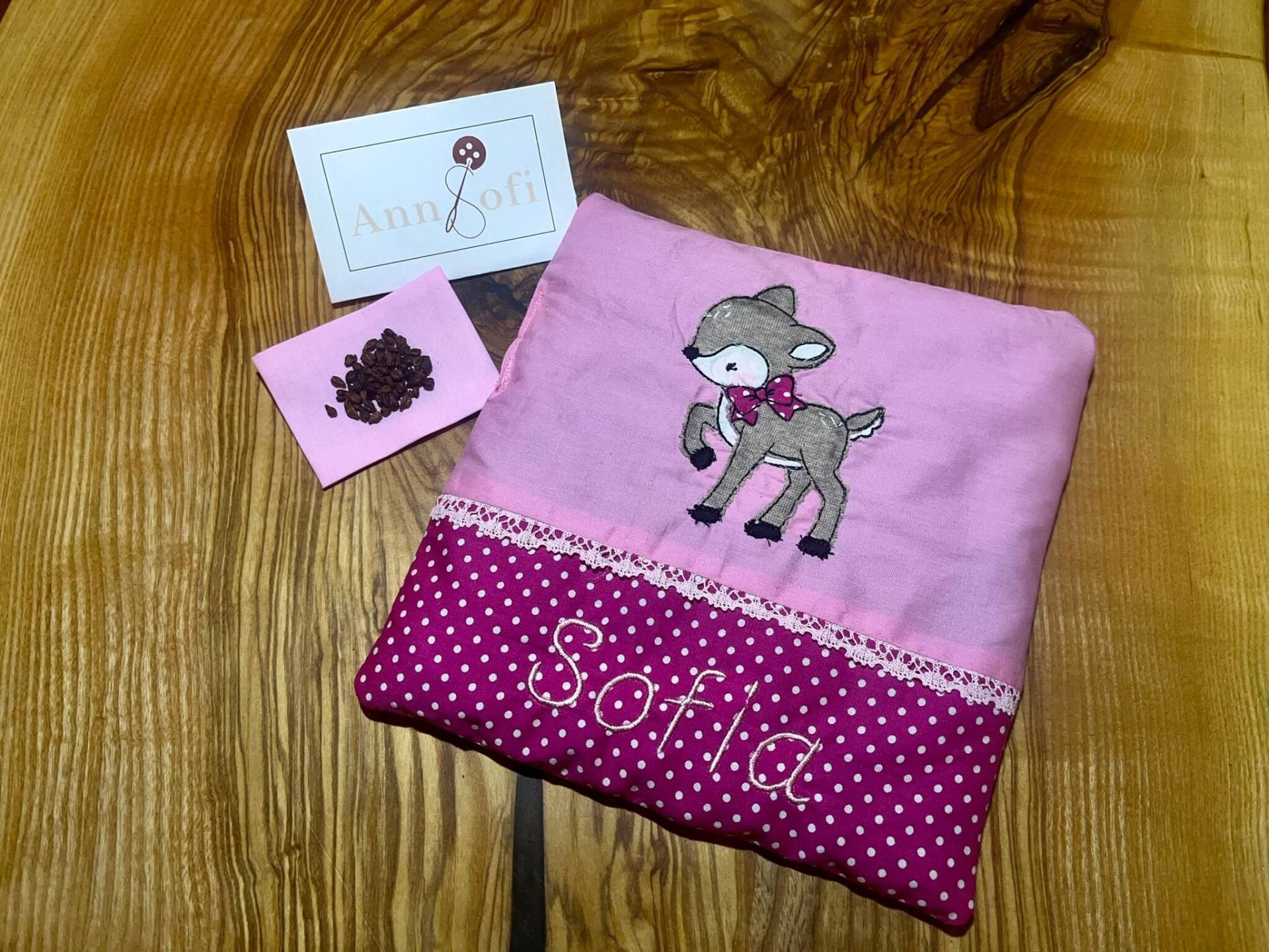 Traubenkernkissen 20x20 cm in Verschiedene Farben, Personalisierung Optional von Etsy - AnnSofiShop
