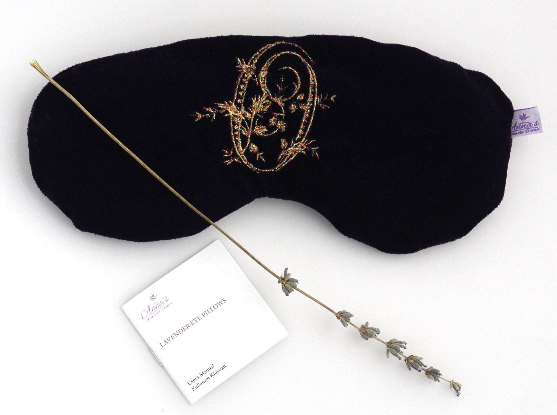 Personalisierte Entspannende Lavendel Augenkissen Golden Velvet Home Decor von Etsy - AnnasLavenderDream