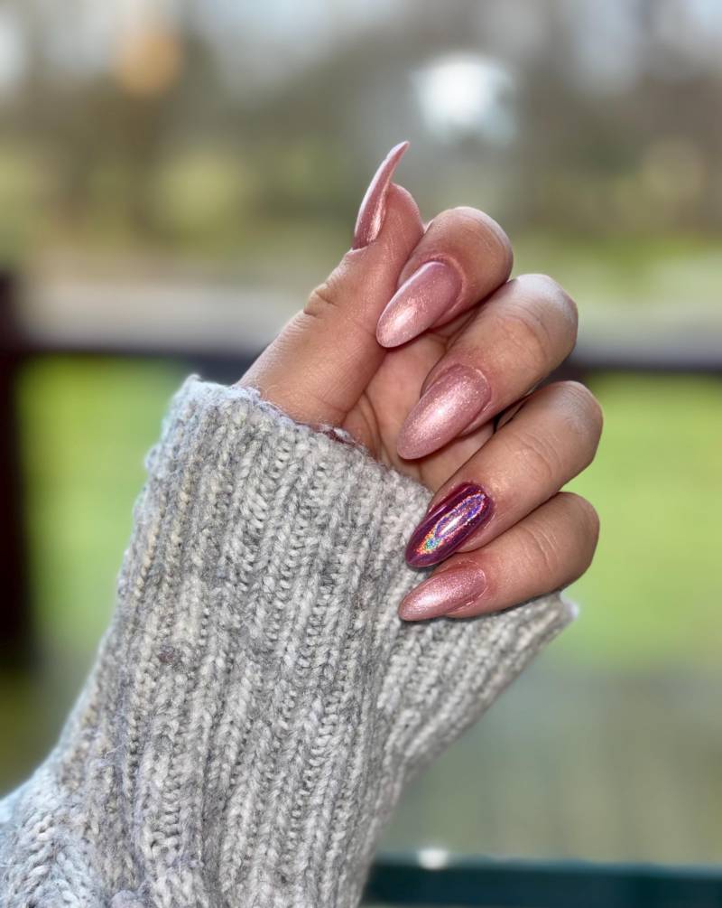 Rosa Set Press On Nails von Etsy - AnnasNailsOnWheels