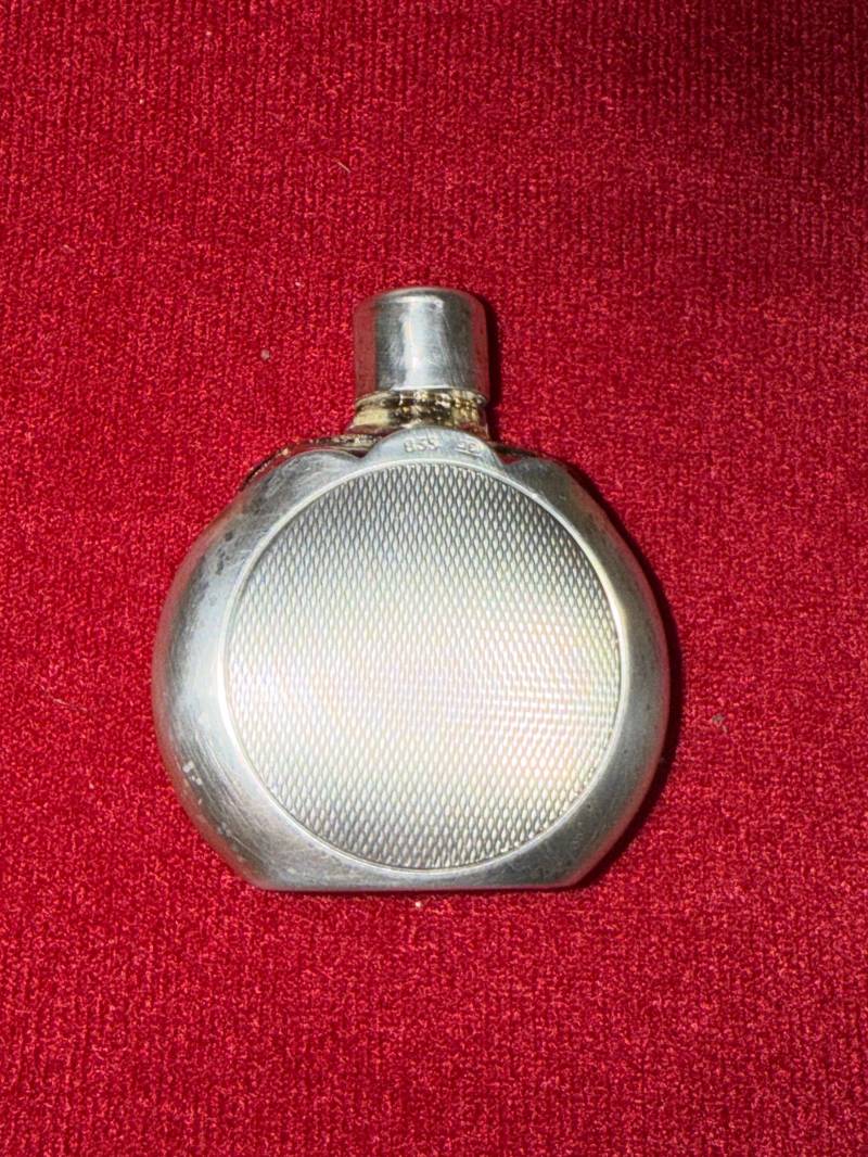 Art-Deco Parfüm Flacon 835Er Silber Mit Glaseinsatz von Etsy - AnnasRetroRevival