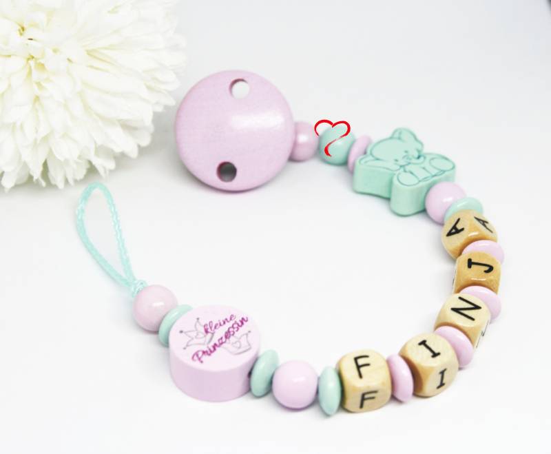 Schnullerkette Mit Namen Mädchen Personalisiert Elefant Mint Geburt Taufe Babygeschenk Babyparty von Etsy - AnniLieblingsstuecke