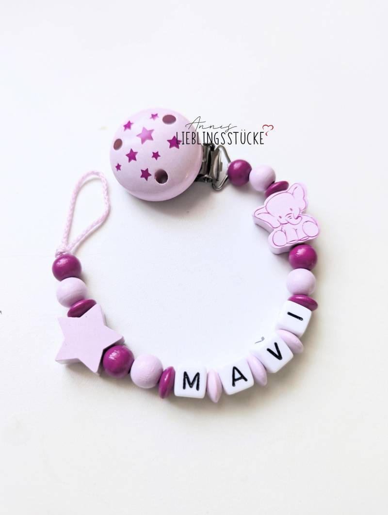 Schnullerkette Mit Namen Mädchen Personalisiert Elefant Rosa Geburt Taufe Babygeschenk Babyparty von Etsy - AnniLieblingsstuecke