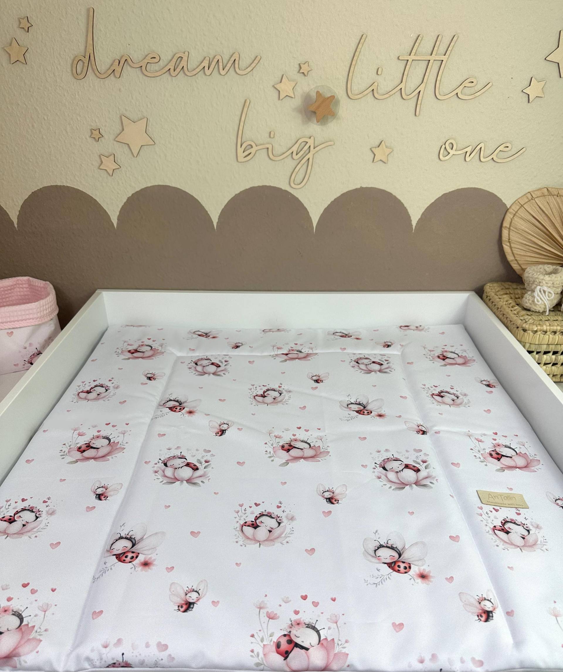 Wasserabweisende Wickelunterlage Wickelauflage Marienkäfer von Etsy - Antalin