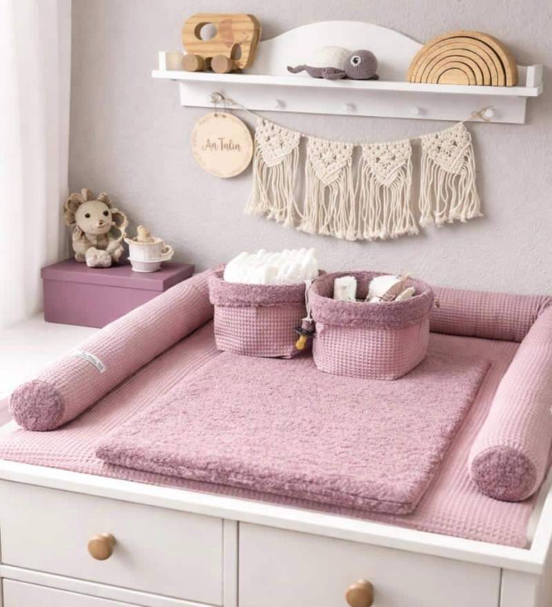 Wickelauflage/Wickelunterlage Waffelpique Altrosa Wickelauflage/Wickelunterlage Waffelpique Altrosa von Etsy - Antalin