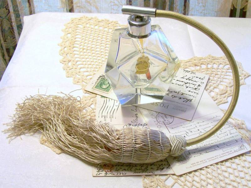 Jahrgang Imperlux Parfüm - Zerstäuber Flasche Handcut Blei Kristall Hergestellt in Der Ddr | Ostdeutschland von Etsy - AntiqueologyToday