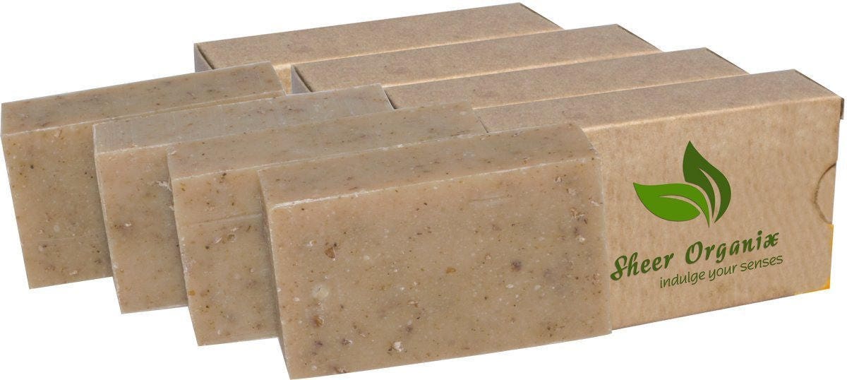 Zertifiziert Bio Schiere Organix Verjüngenden Kräuterseife Handgefertigt in Den Usa, Würzen 4 Unzen/113 G, Haferflocken | 4 Stück von Etsy - AramediA