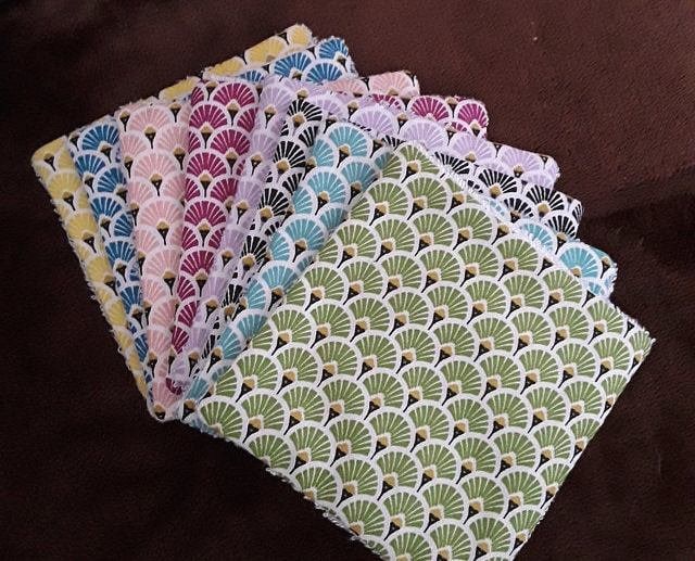 Waschbare Abschminktücher Aus Baumwolle Und Bambusschwamm/Einzeln Erhältlich Kleine Fächer Damen Oder Babys Null Abfall von Etsy - ArmoireDeLaFee