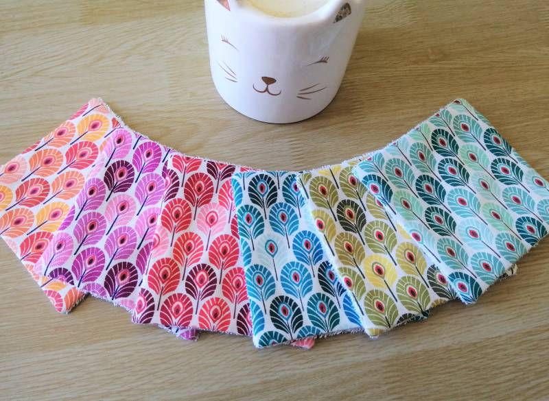 Waschbare Abschminktücher Aus Baumwolle Und Bambusschwamm/Einzeln Erhältlich Pfauenfedern Frau Oder Baby Null Abfall von Etsy - ArmoireDeLaFee