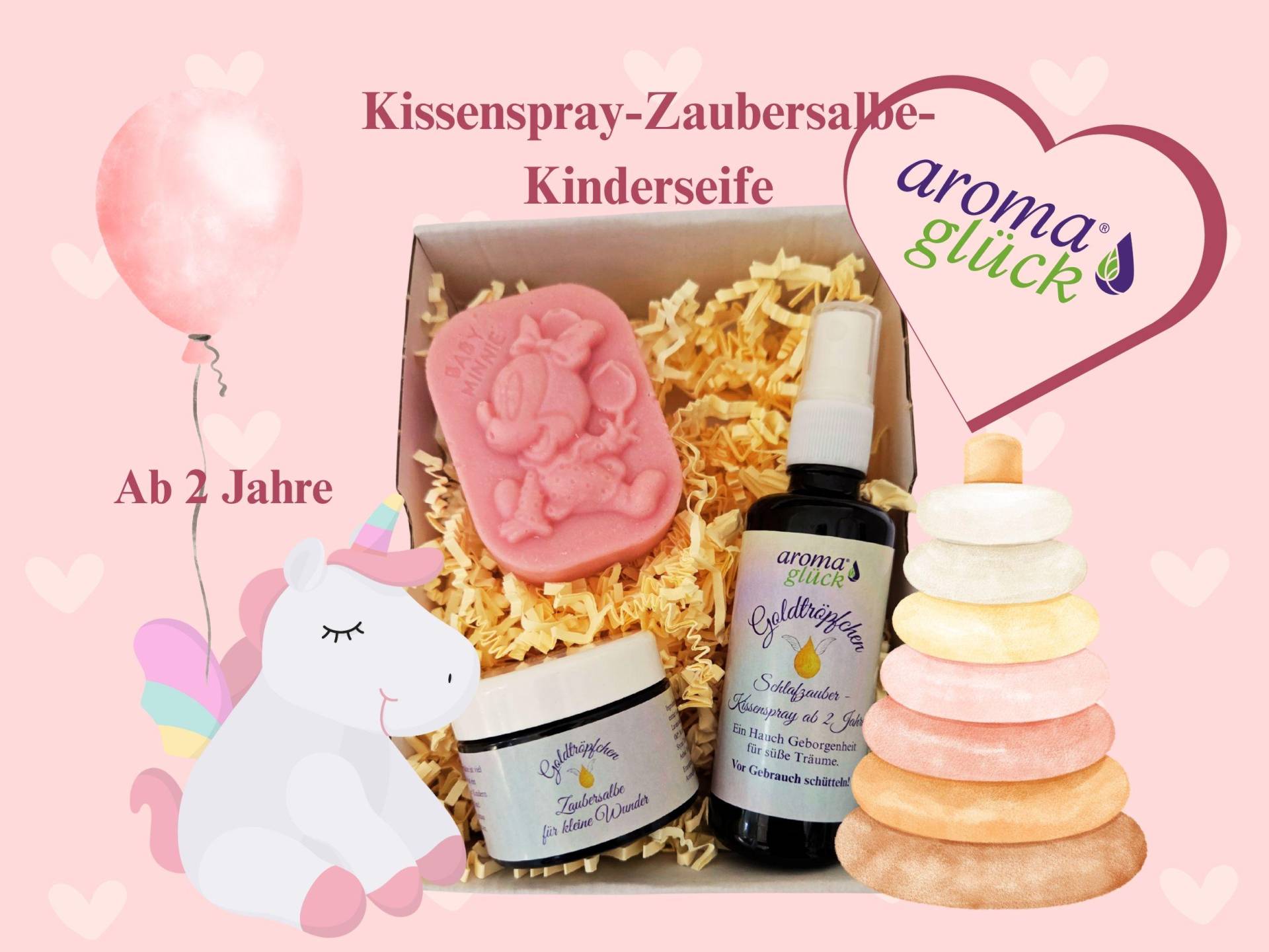 Goldtröpfchen Kinderset - Natürliche Kinderpflege Ab 2 J. Rosa Geschenkset Mit Kissenspray, Zaubersalbe & Kinderseife Achtsame Pflege Goldtröpfchen Kinderset - Natürliche Kinderpflege Ab 2 J. Rosa Geschenkset Mit Kissenspray, Zaubersalbe & Kinderseife Achtsame Pflege von Etsy - Aromaglueck