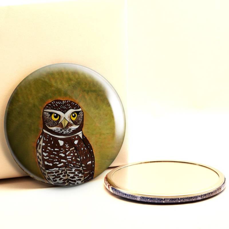 Kanincheneule Taschenspiegel von Etsy - ArtByPeleegirl