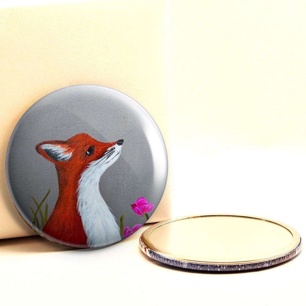 Roter Fuchs Taschenspiegel Roter Fuchs Taschenspiegel von Etsy - ArtByPeleegirl