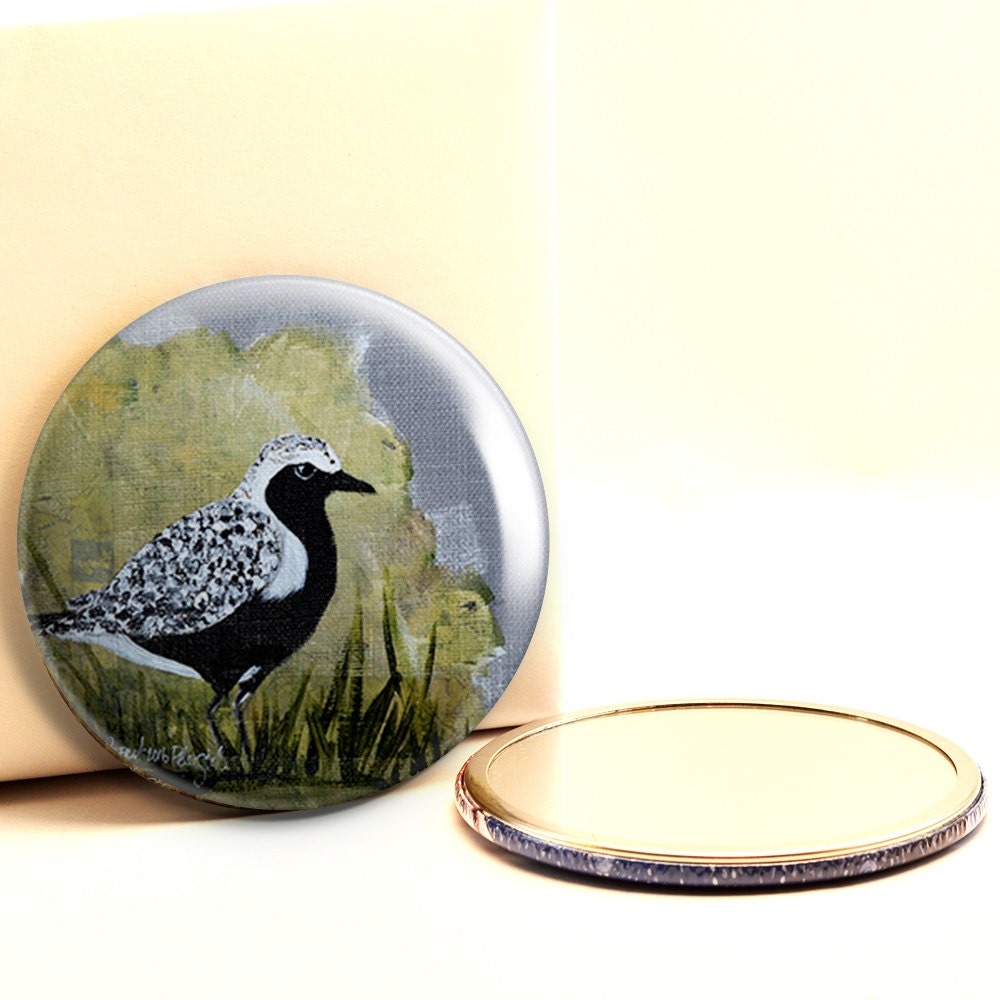 Schwarzbauchregenpfeifer - Taschenspiegel Schwarzbauchregenpfeifer - Taschenspiegel von Etsy - ArtByPeleegirl