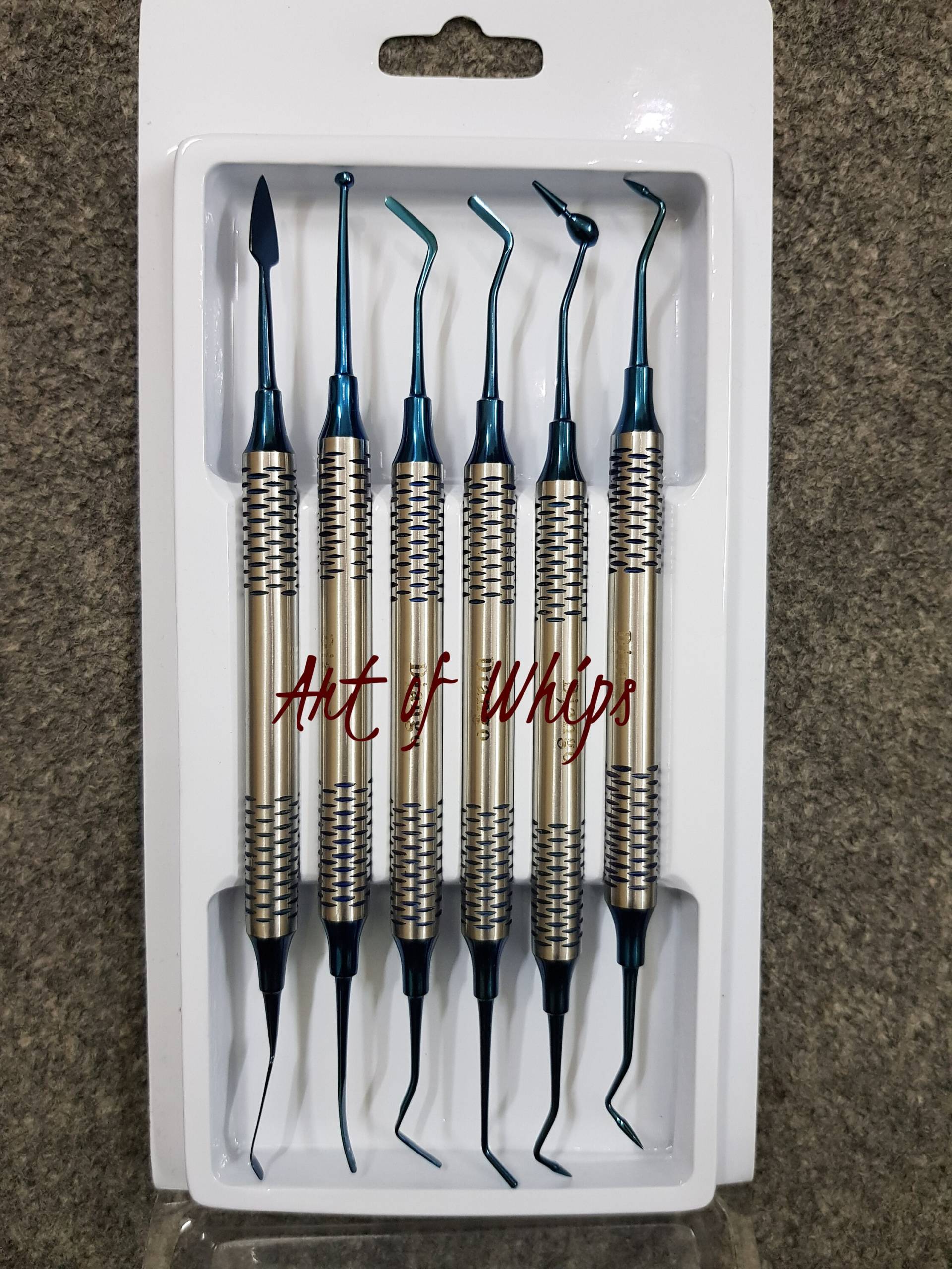 Dental Scaler Composite Filling Instruments 6 Pcs Restorative Blue Titanium Coated Dental Scaler Composite Filling Instruments 6 Pcs Restorative Blue Titanium Coated von Etsy - ArtOfWhips