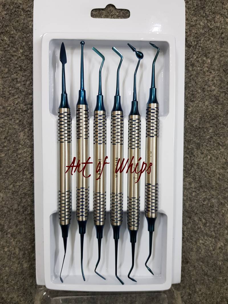 Dental Scaler Composite Filling Instruments 6 Pcs Restorative Blue Titanium Coated von Etsy - ArtOfWhips