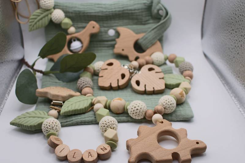 Geschenkset Patentante, Dino Sage, Auf Wunsch Personalisierbar von Etsy - ArtPearlBaby