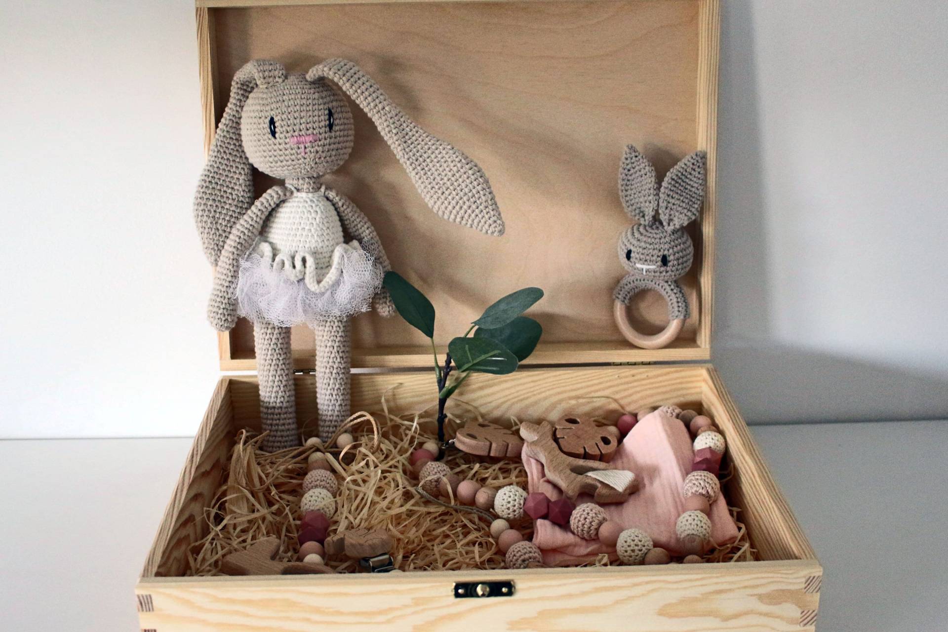 Geschenkset Patentante, Hase, Auf Wunsch Personalisierbar von Etsy - ArtPearlBaby