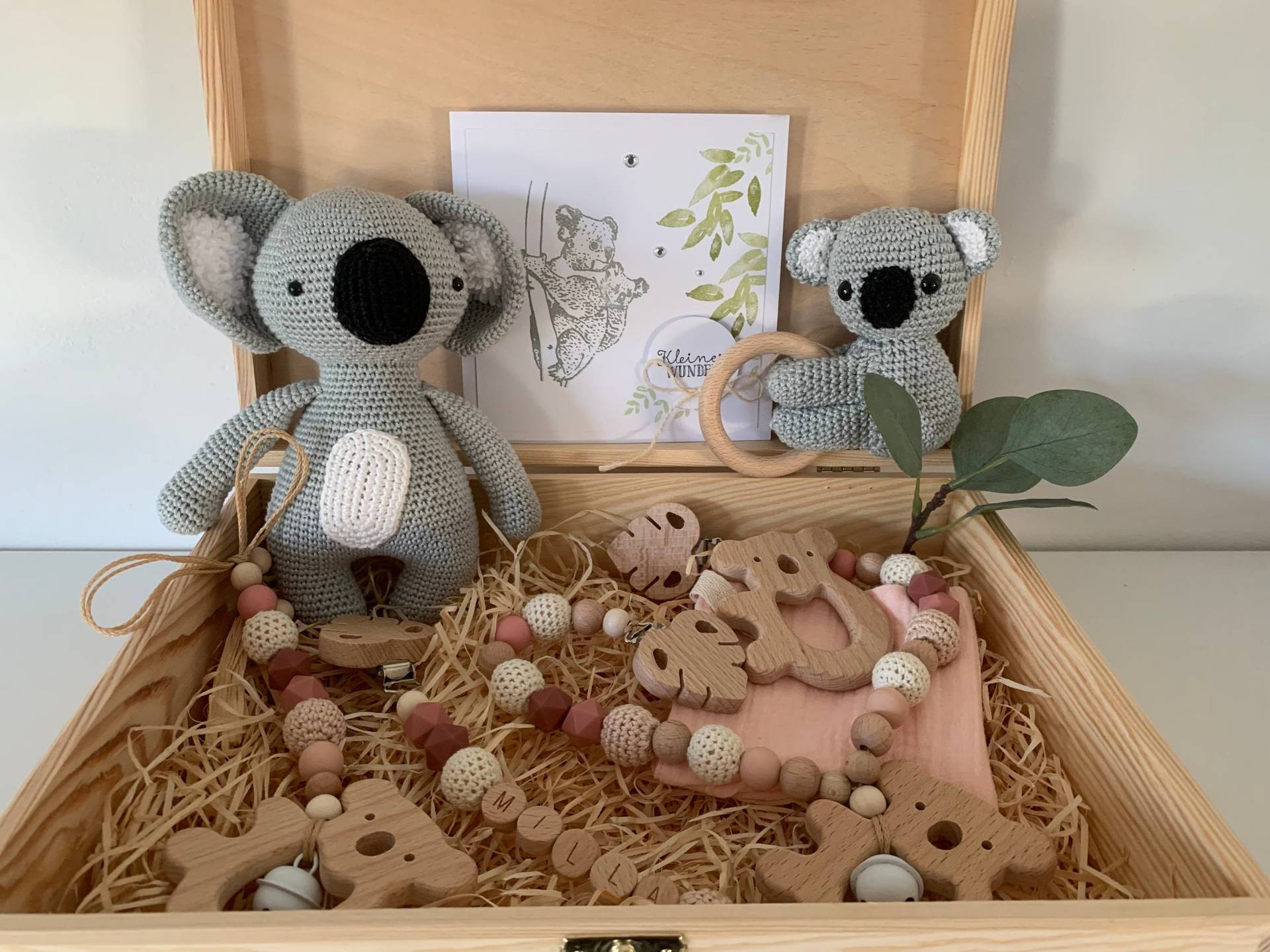 Geschenkset Patentante, Koala, Auf Wunsch Personalisierbar von Etsy - ArtPearlBaby