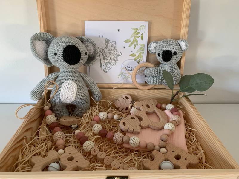 Geschenkset Patentante, Koala, Auf Wunsch Personalisierbar von Etsy - ArtPearlBaby
