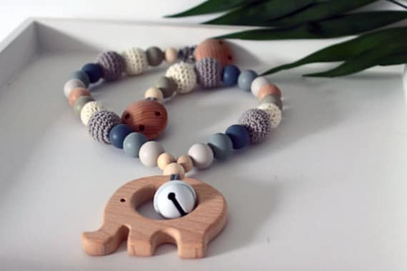 Kinderwagenkette Elefant, Auf Wunsch Personalisierbar Kinderwagenkette Elefant, Auf Wunsch Personalisierbar von Etsy - ArtPearlBaby