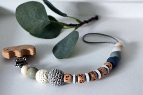 Schnullerkette, Auf Wunsch Personalisierbar, Erweiterbar Zum Set Schnullerkette, Auf Wunsch Personalisierbar, Erweiterbar Zum Set von Etsy - ArtPearlBaby