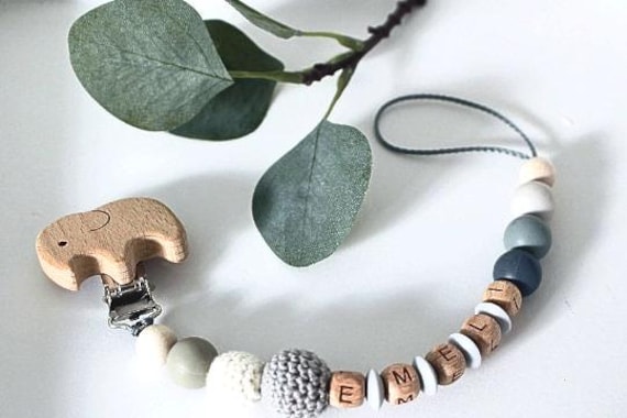 Schnullerkette, Auf Wunsch Personalisierbar, Erweiterbar Zum Set von Etsy - ArtPearlBaby