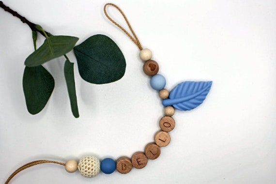 Schnullerkette, Runde Buchstaben, Wählbarer Clip, Personalisiert Schnullerkette, Runde Buchstaben, Wählbarer Clip, Personalisiert von Etsy - ArtPearlBaby