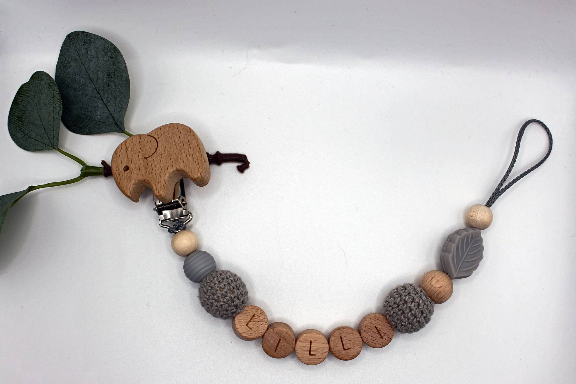 Schnullerkette, Runde Buchstaben, Wählbarer Clip, Personalisiert Schnullerkette, Runde Buchstaben, Wählbarer Clip, Personalisiert von Etsy - ArtPearlBaby