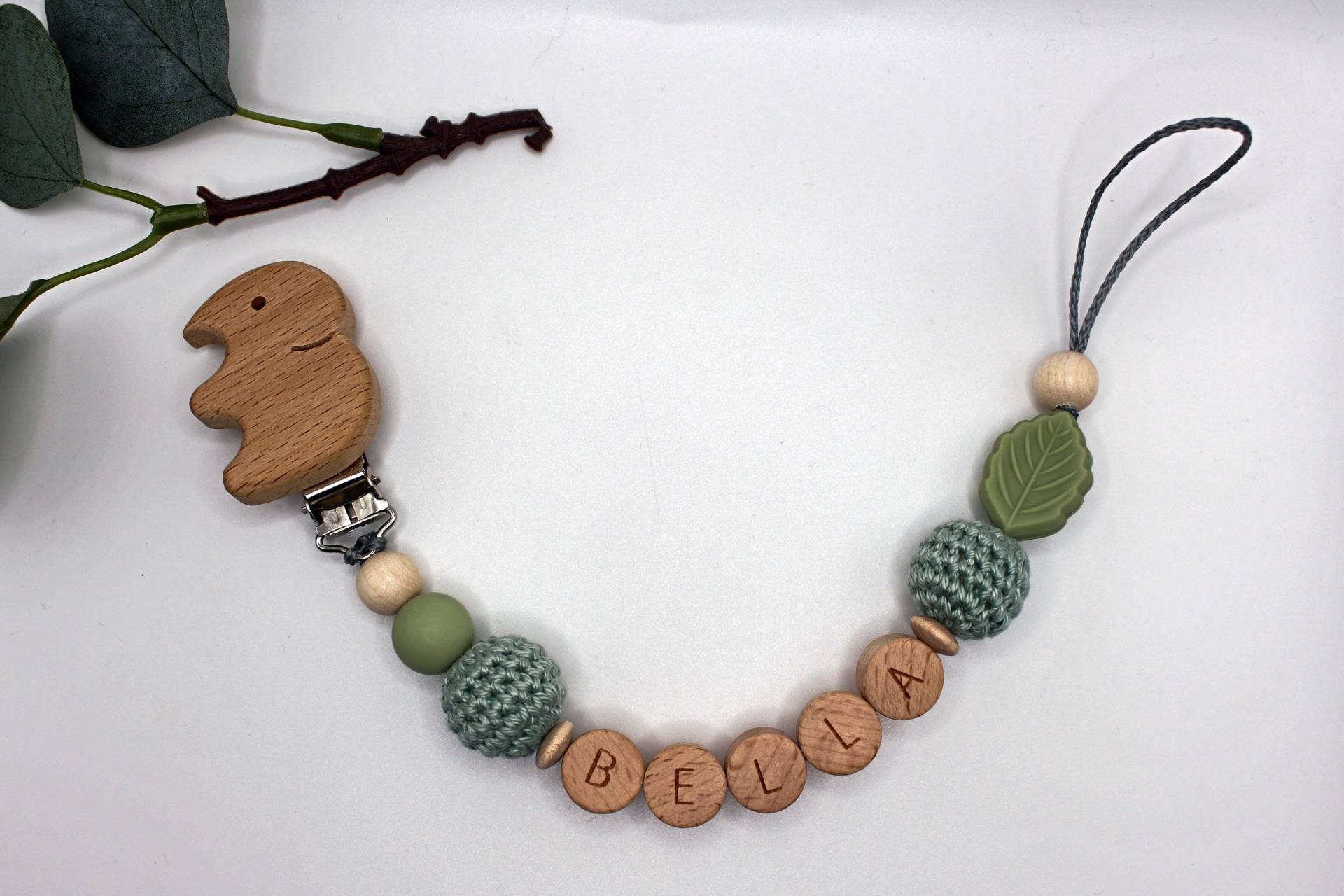 Schnullerkette, Runde Buchstaben, Wählbarer Clip, Personalisiert Schnullerkette, Runde Buchstaben, Wählbarer Clip, Personalisiert von Etsy - ArtPearlBaby