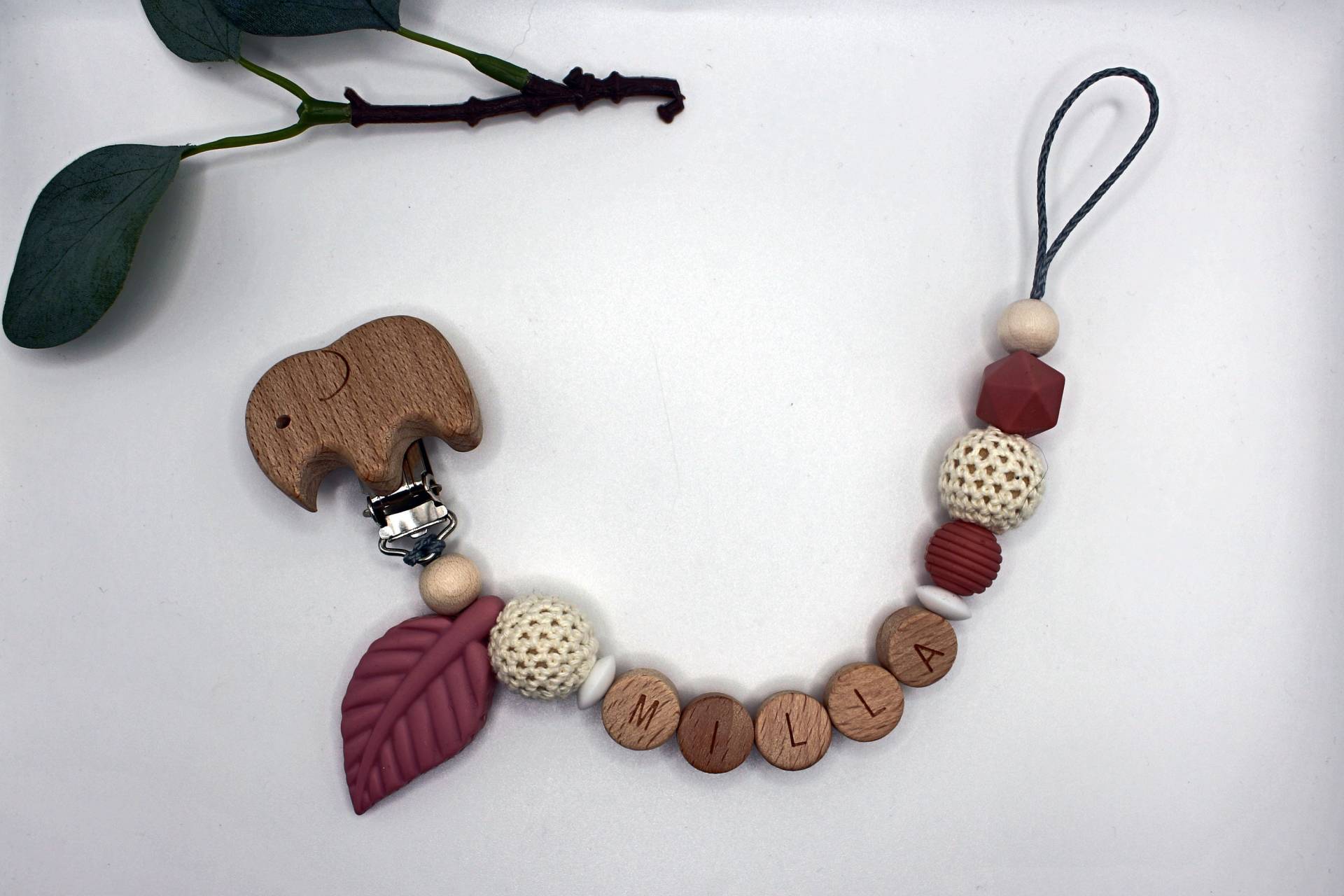 Schnullerkette, Runde Buchstaben, Wählbarer Clip, Personalisiert Schnullerkette, Runde Buchstaben, Wählbarer Clip, Personalisiert von Etsy - ArtPearlBaby