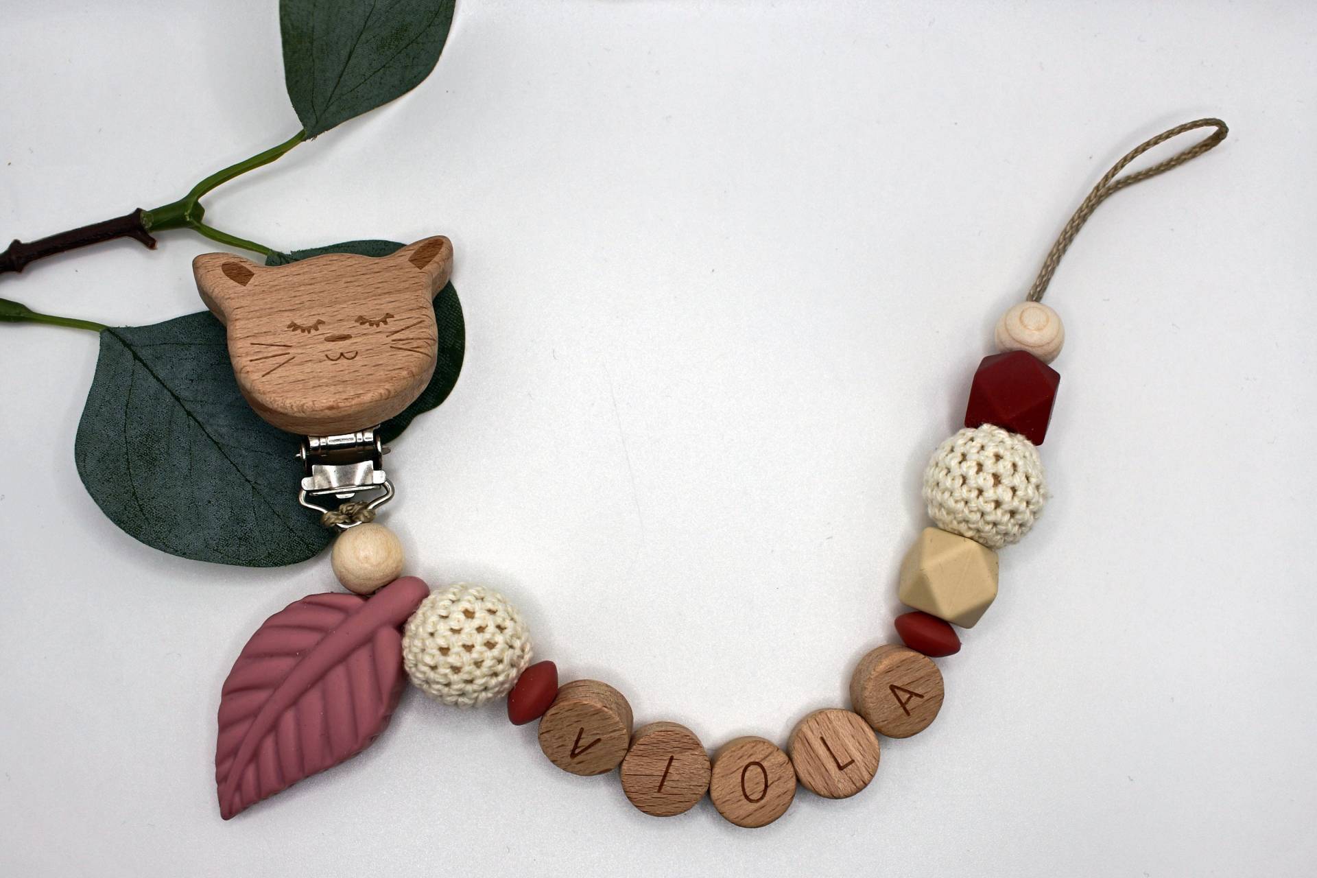 Schnullerkette, Runde Buchstaben, Wählbarer Clip, Personalisiert Schnullerkette, Runde Buchstaben, Wählbarer Clip, Personalisiert von Etsy - ArtPearlBaby