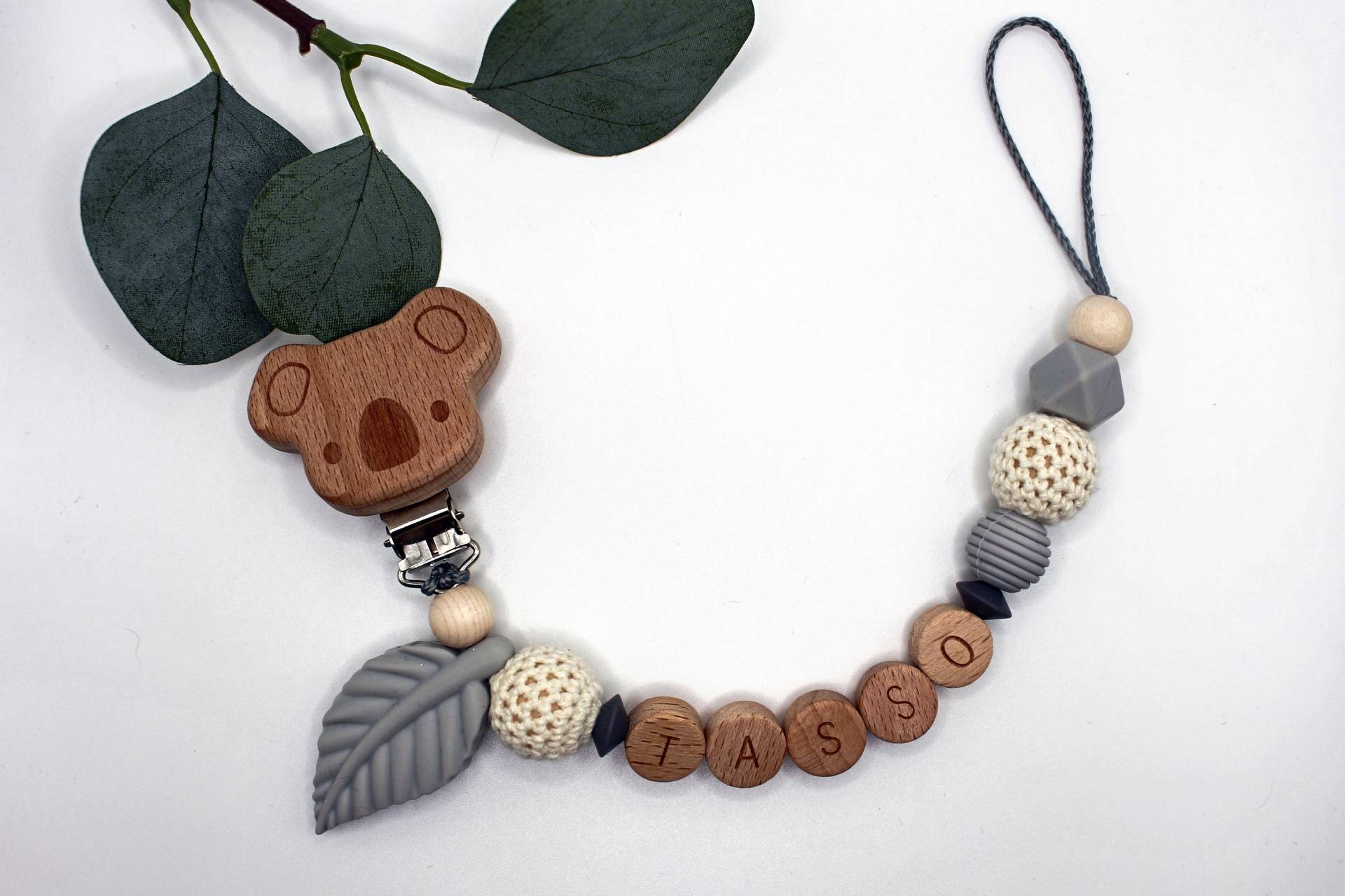 Schnullerkette, Runde Buchstaben, Wählbarer Clip, Personalisiert Schnullerkette, Runde Buchstaben, Wählbarer Clip, Personalisiert von Etsy - ArtPearlBaby