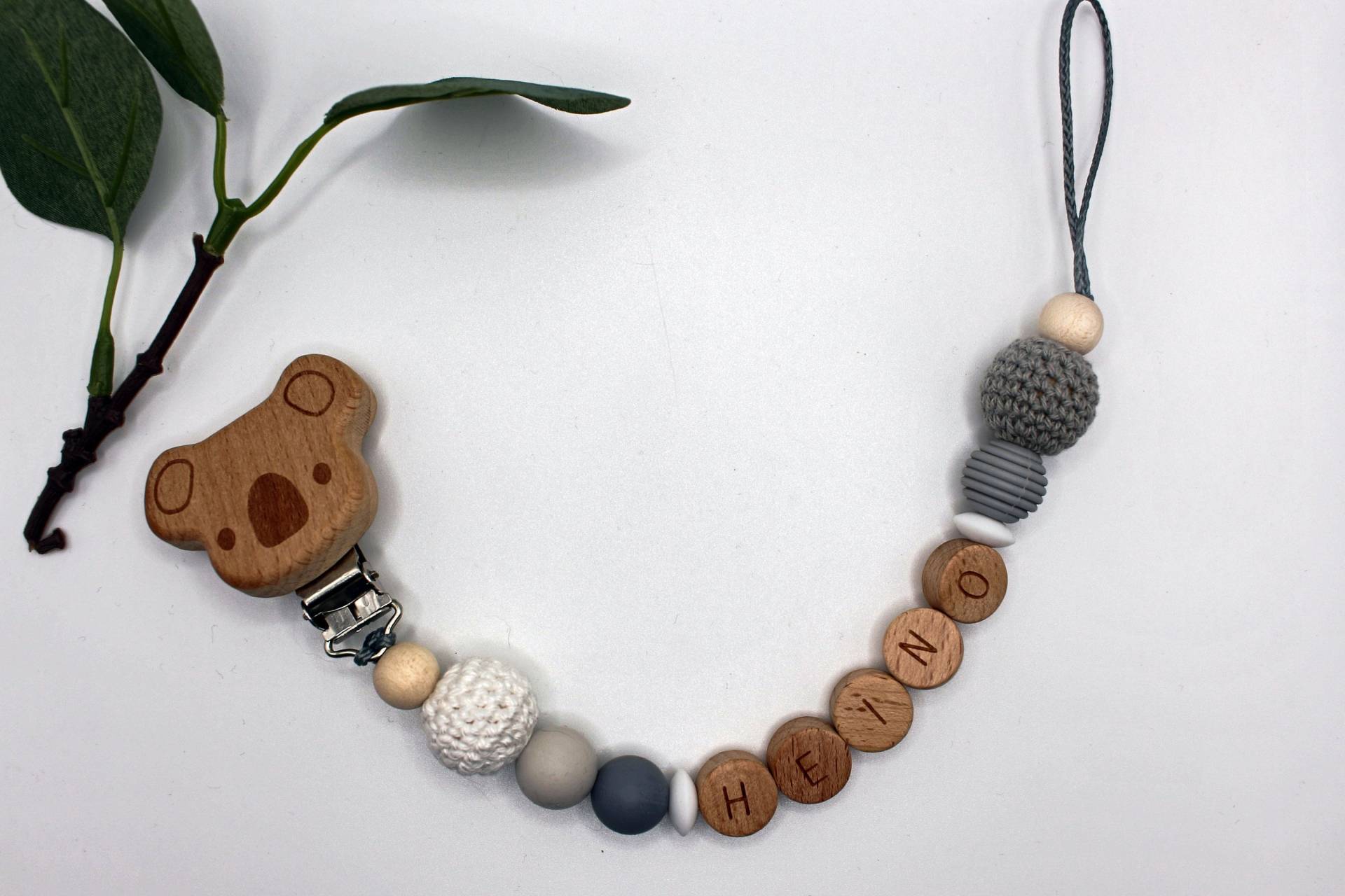 Schnullerkette, Runde Buchstaben, Wählbarer Clip, Personalisiert Schnullerkette, Runde Buchstaben, Wählbarer Clip, Personalisiert von Etsy - ArtPearlBaby