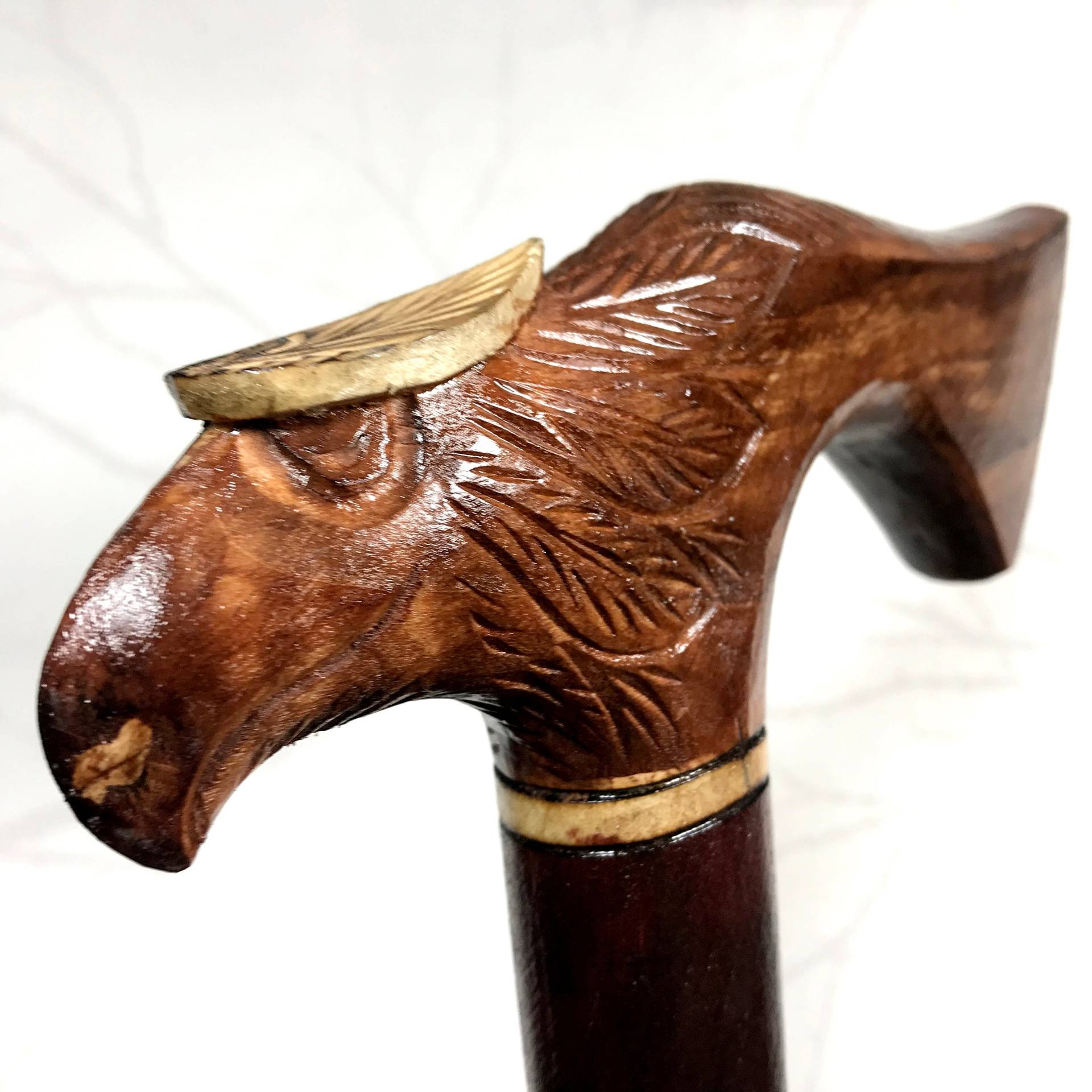 Adler Zu Fuß Stock, Wanderstock, Holz-Wanderstab, Holz Geschnitzten Griff Geschnitzt Handgeschnitzte Stock von Etsy - ArtRegio