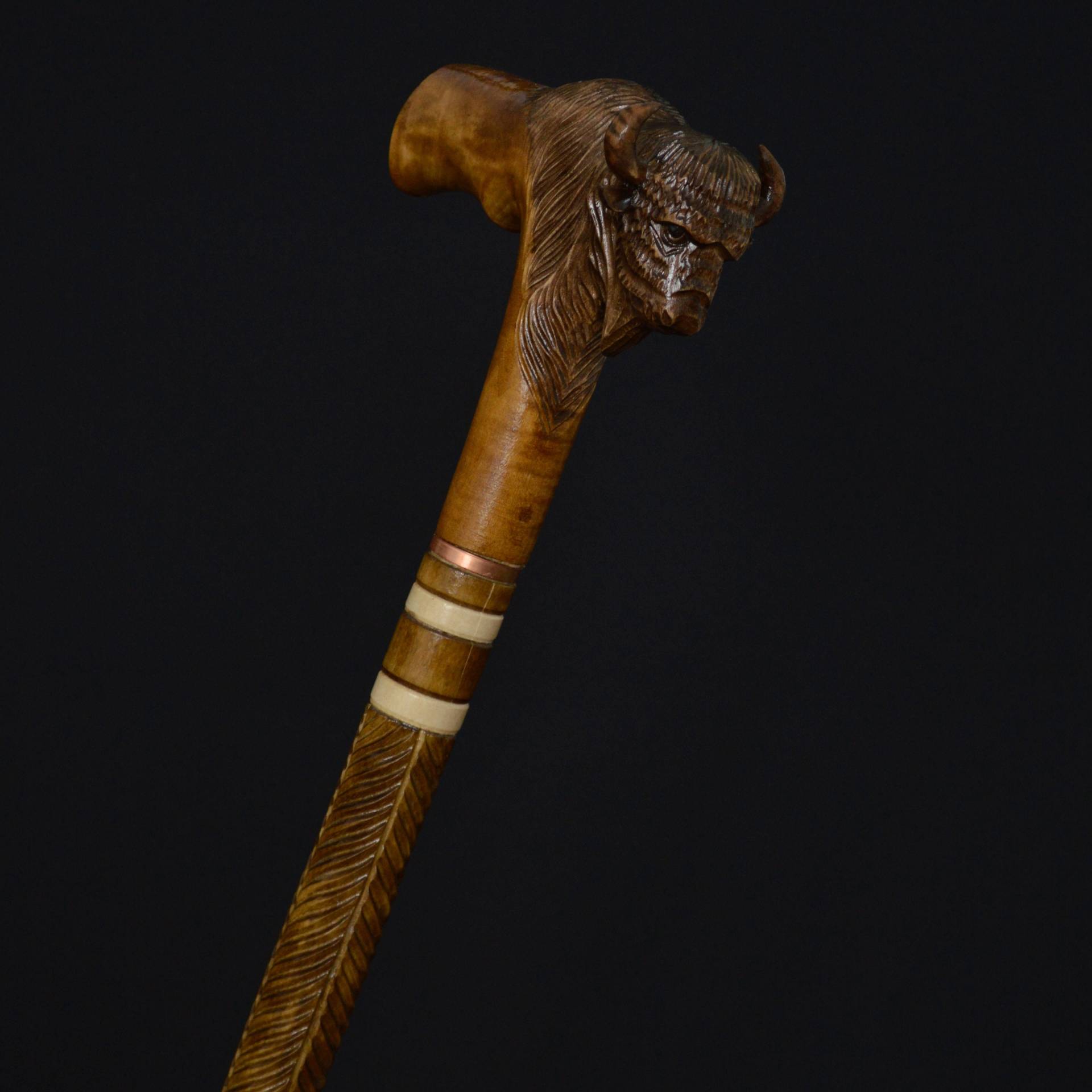 Geschenk-Gehstock, Gehstock, Stöcke, Schilfrohr, Holz, Handgeschnitzt, Handgefertigt, Gehstock-Zubehör | Büffel Geschenk-Gehstock, Gehstock, Stöcke, Schilfrohr, Holz, Handgeschnitzt, Handgefertigt, Gehstock-Zubehör | Büffel von Etsy - Artcrafft