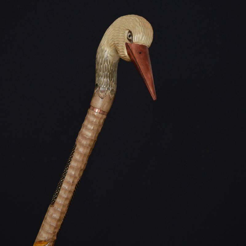 Geschenk-Gehstock, Gehstock, Stöcke, Schilfrohr, Holz, Handgeschnitzt, Handgefertigt, Gehstock-Zubehör | Storch von Etsy - Artcrafft