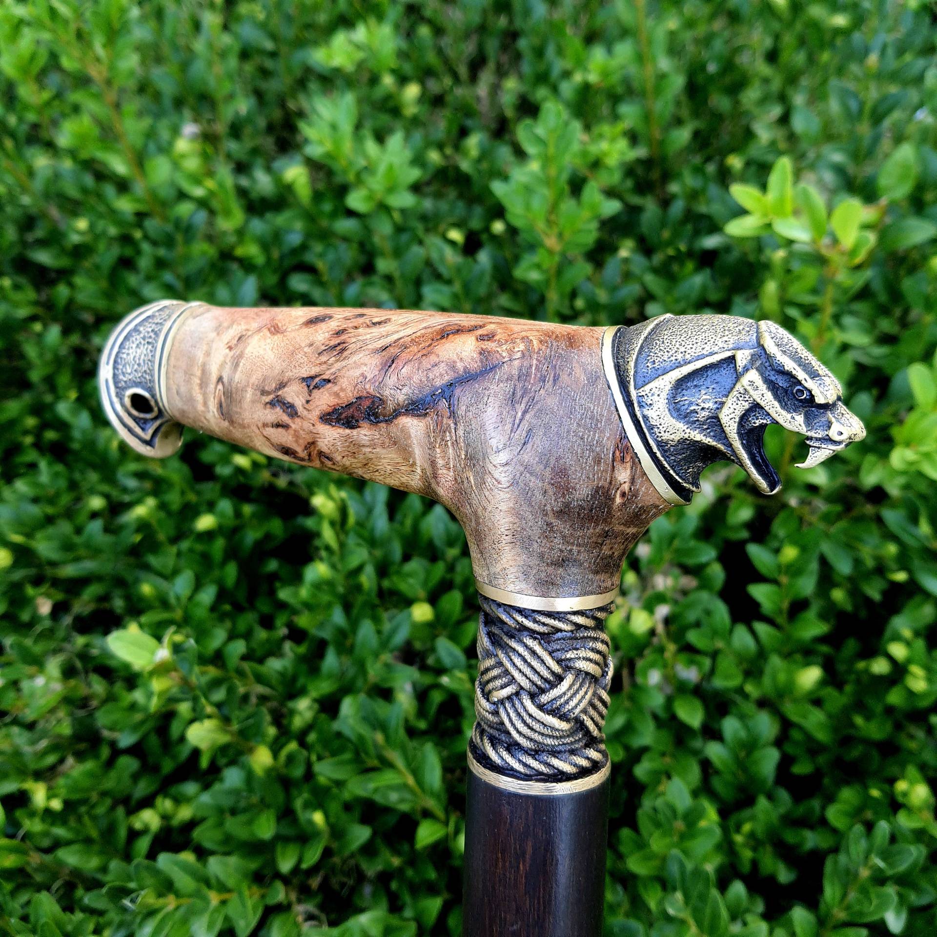 Schlangen Gehstock Handarbeit Holz Walking Cane Hybrid Acryl Griff E62 Schlangen Gehstock Handarbeit Holz Walking Cane Hybrid Acryl Griff E62 von Etsy - Artcrafft