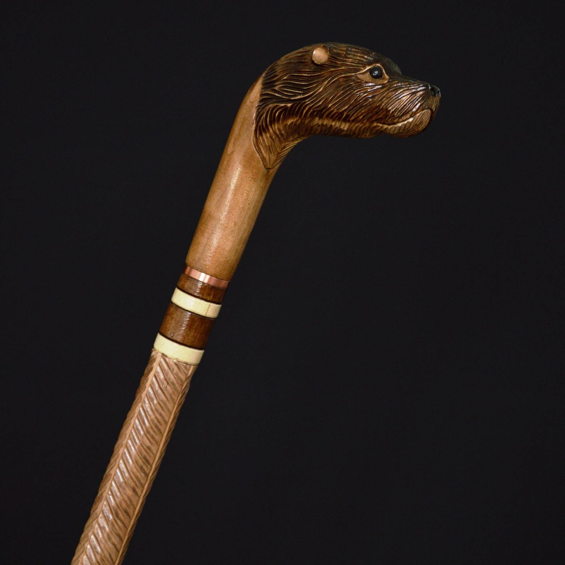 stock Spazierstock Spazierstöcke Schilfrohrstab Holz Handgeschnitzt Schnitzerei Handgefertigt Zubehör | Otter stock Spazierstock Spazierstöcke Schilfrohrstab Holz Handgeschnitzt Schnitzerei Handgefertigt Zubehör | Otter von Etsy - Artcrafft
