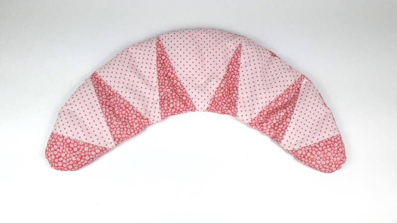 Wärmekissen, Körnerkissen Für Nacken in Patchwork Technik Rosa Blumen/Punkten von Etsy - AstraSchneiderei