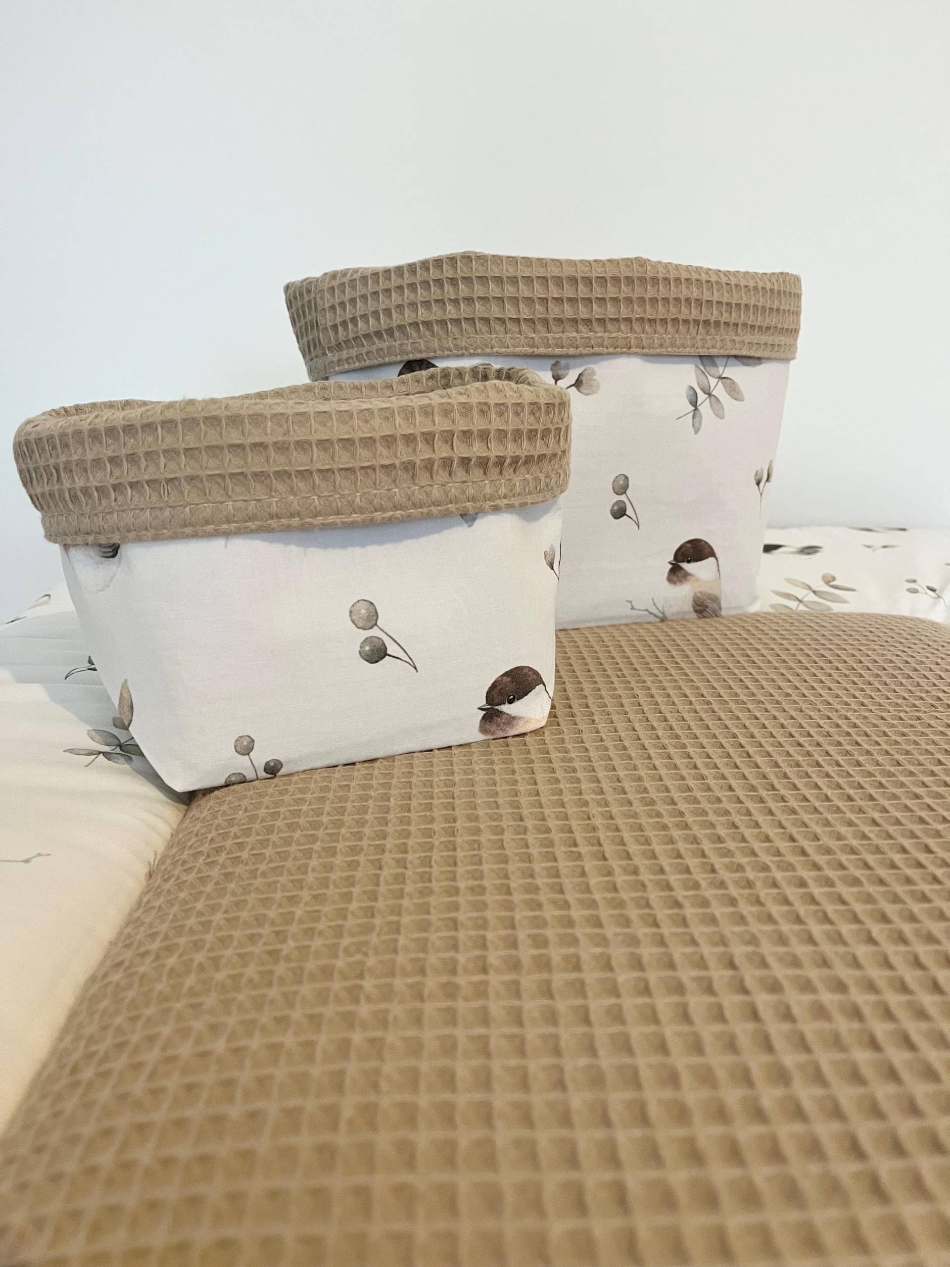 Utensilo Körbchen | Wickeltisch Utensilos Aufbewahrungskörbchen Wickeltischkörbchen Stoffkörbchen Set S Und M von Etsy - AtelieMagique