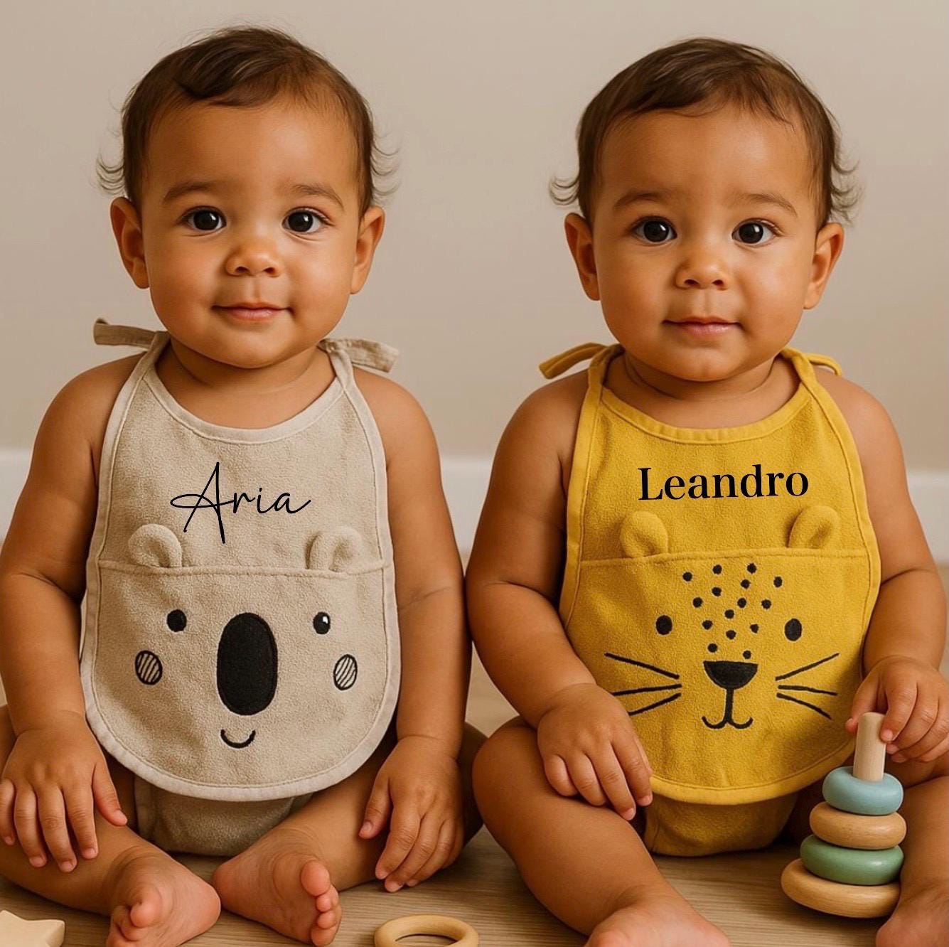 Personalisiertes Baby Lätzchen Aus Frottee Oeko-Tex- Mit 3D Flockfolie - Weiches Geschenk Zur Geburt, Taufe Oder Babyparty, Dein Name von Etsy - AtelierTheFineLine