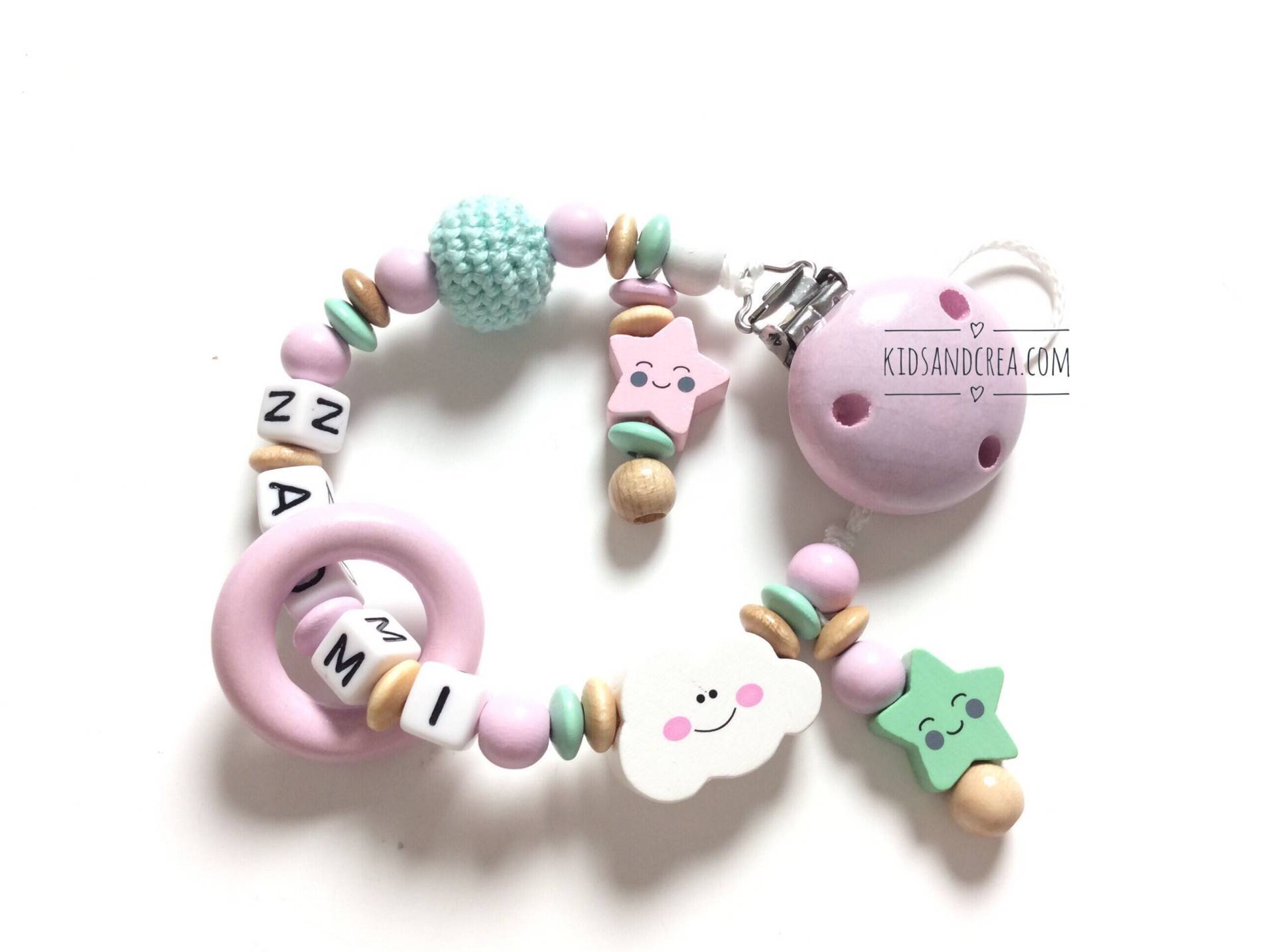 Schnullerkette von Etsy - Attachesucettebebe
