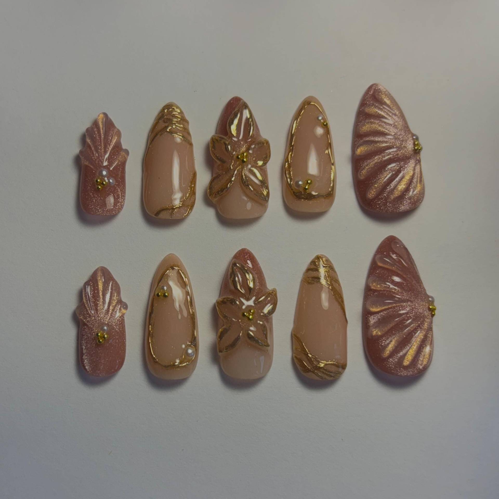 Drücken Sie Auf Die Nägel Drücken Sie Auf Die Nägel von Etsy - AuroraGelXNails