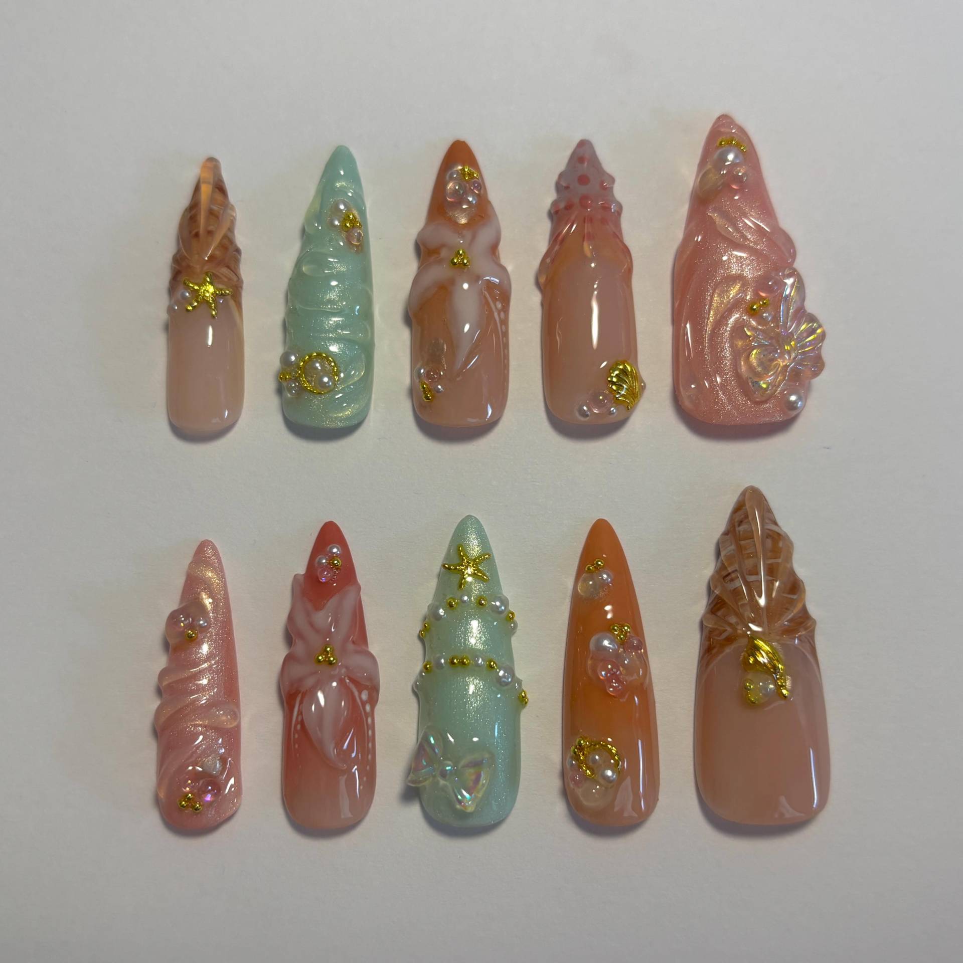 Drücken Sie Auf Die Nägel Drücken Sie Auf Die Nägel von Etsy - AuroraGelXNails